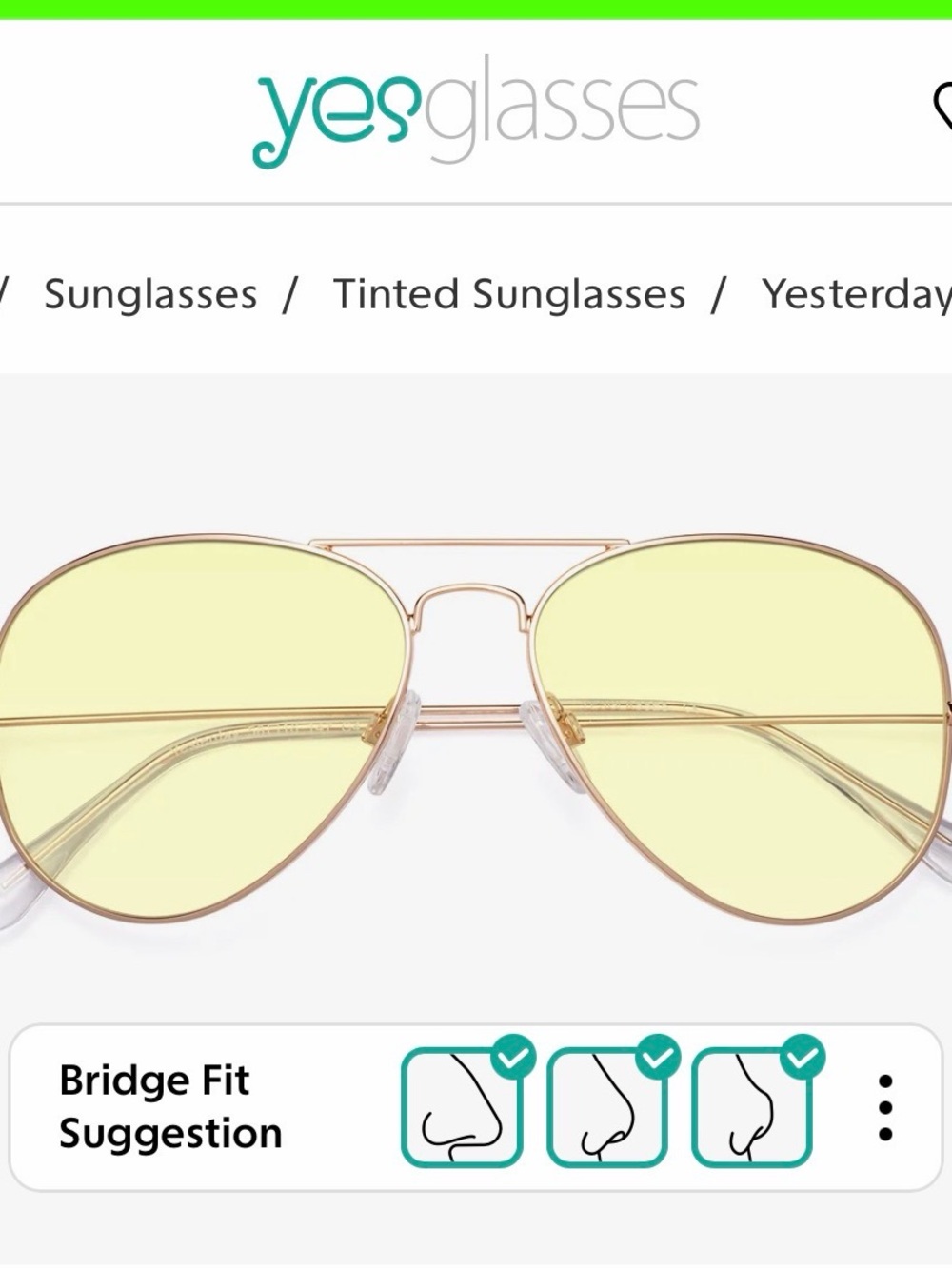 YESTERDAY T11104-315
Shiny Gold Grandpa Thin Aviator Tinted Sunglasses